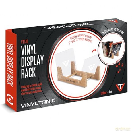 Vinyltonic: Vinyltonic Vinyl Display Rack Oak Finish
