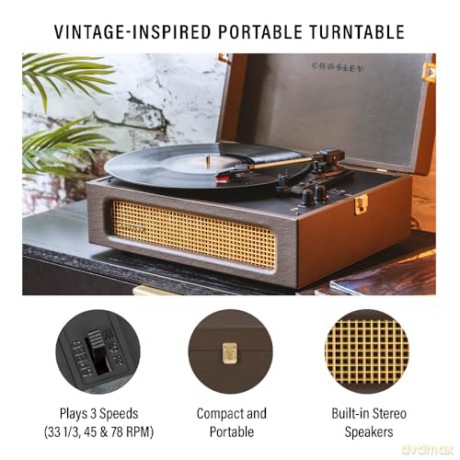 Crosley: Voyager Portable Turntable (Cocao)