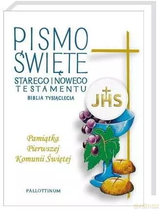 Biblia Tysiąclecia wydanie V. Pismo Święte Starego i Nowego Testamentu Pamiątka I Komunii Świętej wersja 1 [KSIĄŻKA]
