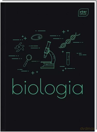 Brulion tematyczny BIOLOGIA A5 80k zeszyt TWARDA OKŁADKA ze ściągą