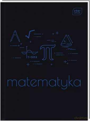 Brulion tematyczny MATEMATYKA A5 80k zeszyt TWARDA OKŁADKA ze ściągą