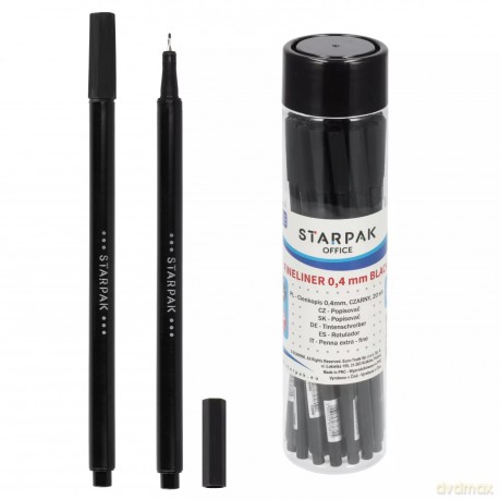 Cienkopis 0.4 czarny Starpak 240/1440