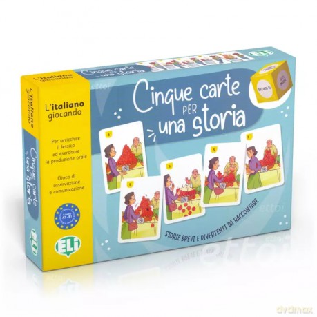 Cinque carte per una storia. Gra językowa [KSIĄŻKA]