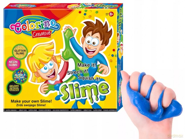 COLORINO Zestaw do GLUTÓW SLIME ŚWIECĄCA masa