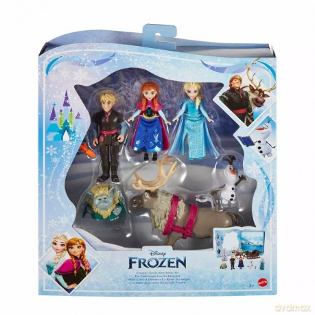 Disney Frozen Kraina Lodu Figurki Klasyczny zestaw książka HLX04