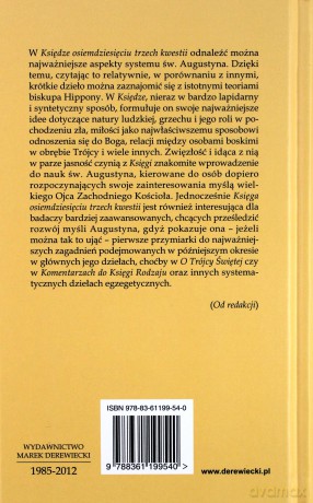 Księga osiemdziesięciu trzech kwestii. Seria dwujęzyczna Ad fontes - św. Augustyn [KSIĄŻKA]