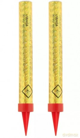 Fontanny tortowe złote 12 cm (2 sztuki) [KSIĄŻKA]