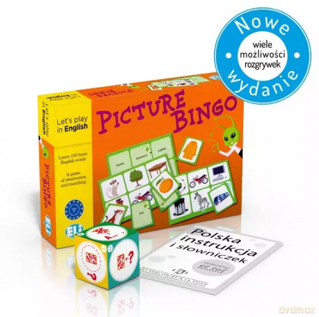Gra językowa Angielski Picture bingo New [KSIĄŻKA]