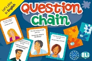 Gra językowa Angielski Question Chain. Opr karton [KSIĄŻKA]
