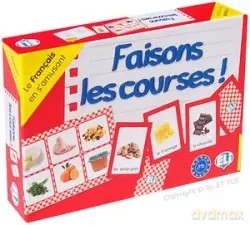 Gra językowa Francuski Faisons les courses [KSIĄŻKA]