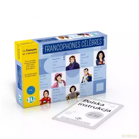 Gra językowa Francuski Francophones celebres [KSIĄŻKA]
