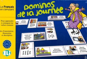 Gra językowa Francuski Les Dominos de la Journee. [KSIĄŻKA]