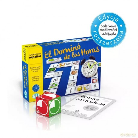 Gra językowa Hiszpański El Domino de las horas [KSIĄŻKA]