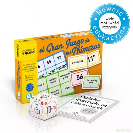 Gra językowa Hiszpański El Gran Juego de los Numeros [KSIĄŻKA]