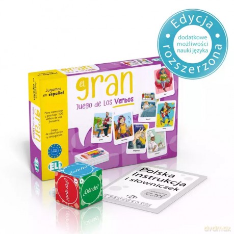 Gra językowa Hiszpański El Gran Juego de los Verbos [KSIĄŻKA]