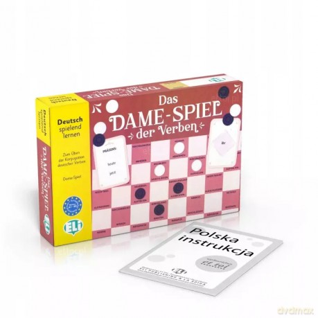 Gra językowa Niemiecki Das Dame. Spiel der Verben. [KSIĄŻKA]