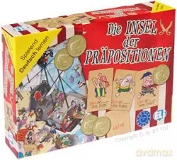 Gra językowa Niemiecki Die Insel der Prapositionen. Opr. karton [KSIĄŻKA]