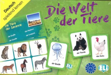 Gra językowa Niemiecki Die Welt der Tiere [KSIĄŻKA]
