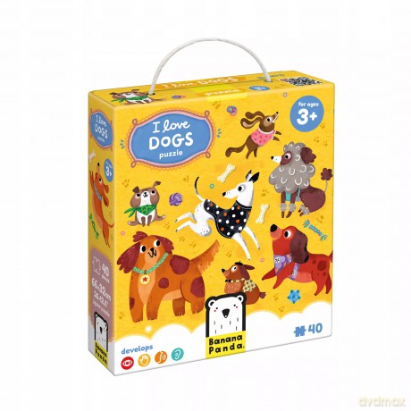 I Love Dogs. Puzzle 3+ [KSIĄŻKA]