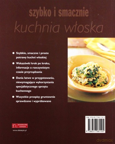Kuchnia włoska. Szybko i smacznie [KSIĄŻKA]