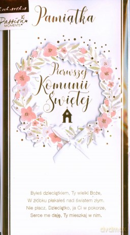 Karnet W Dniu Pierwszej Komunii Świętej PM-072 [KSIĄŻKA]
