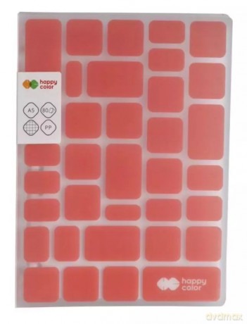 Kołobrulion A5/80K kratka Trend Pink HAPPY COLOR
