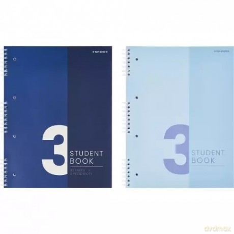 Kołozeszyt A4/100k kratka Studentbook 3przedm A 5