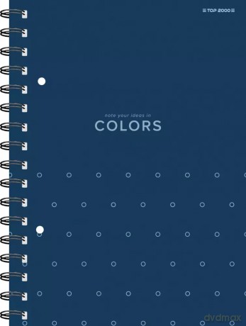 Kołozeszyt A5/100k kratka Colors niebieski Top Fol A 5