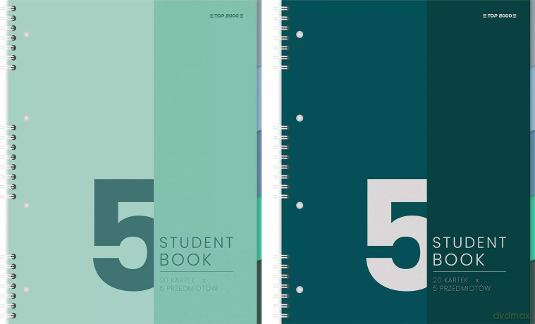Kołozeszyt A5/100k kratka Studentbook 3przedm A 5