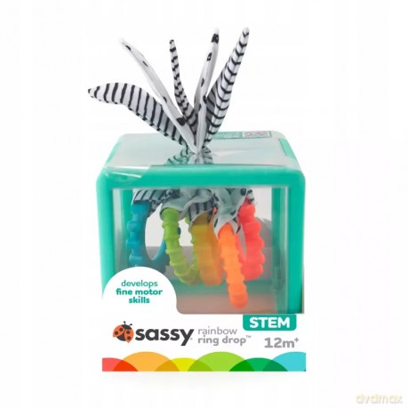 Kostka sensoryczna dla dziecka Zabawka MONTESSORI do sortowania 12m+ Sassy