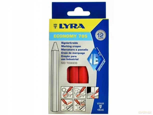 Kredy do oznaczeń Lyra 795 czerwone 12 szt.