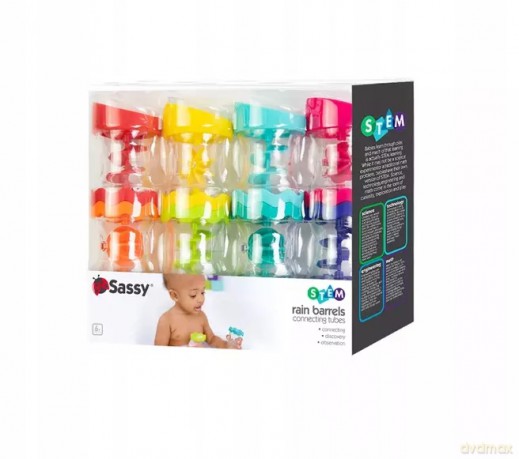Kubeczki do kąpieli Sassy 8 sztuk [KLOCKI]