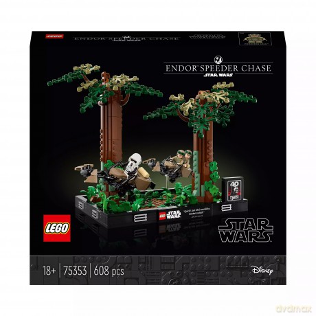 LEGO Star Wars Diorama: Pościg na ścigaczu przez Endor 75353 (3 sztuki) [KLOCKI]