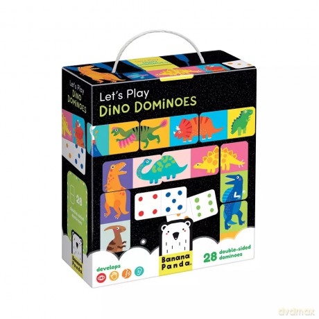 Let's Play. Dino Dominoes [KSIĄŻKA]
