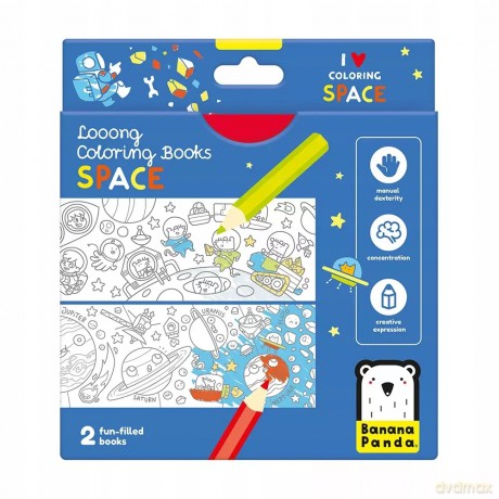 Looong Coloring Books - I love coloring. Szkoła [KSIĄŻKA]