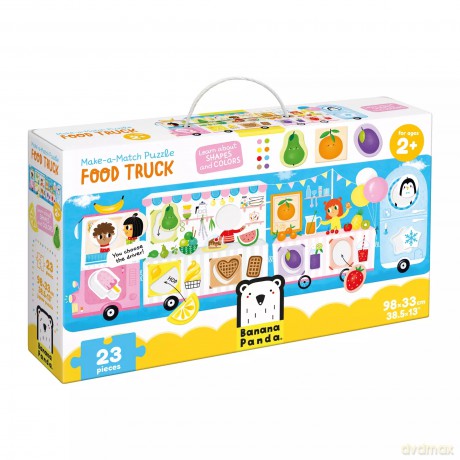 Make-a-Match Puzzle. Food Truck [KSIĄŻKA]