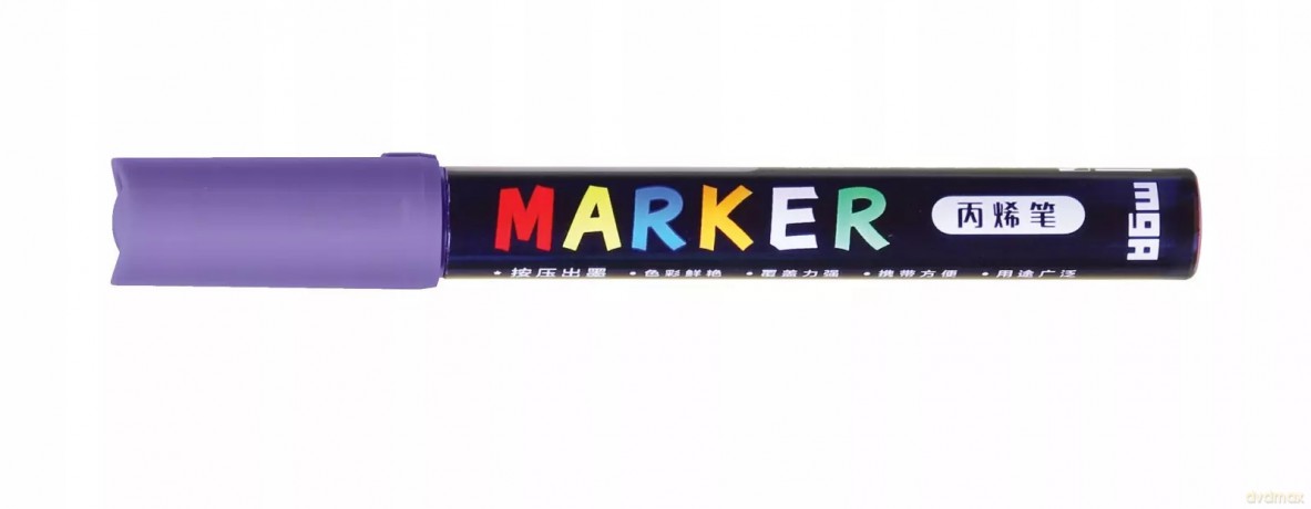 Marker akrylowy M&G 1-2 mm fioletowy