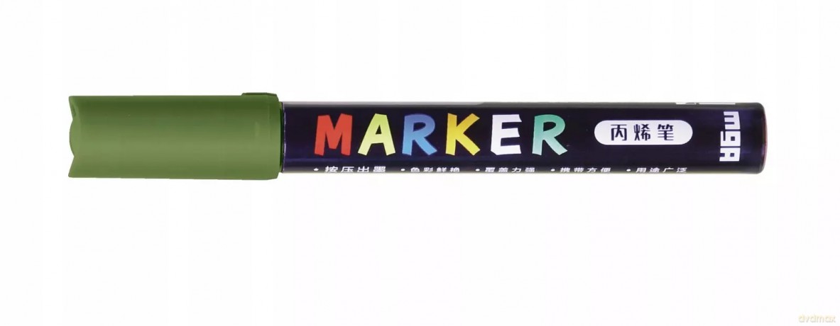 Marker akrylowy M&G 1-2 mm oliwkowy