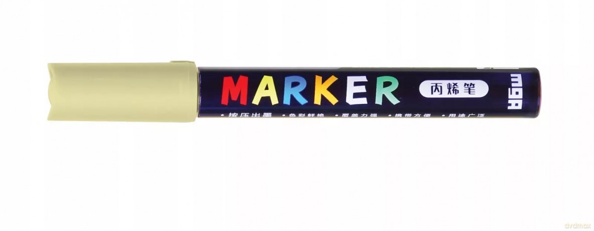 Marker akrylowy M&G 1-2 mm żółty neapolitański