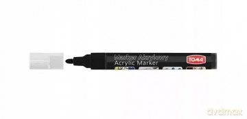 Marker akrylowy Toma 1 szt. czarny