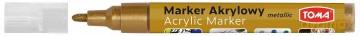 Marker akrylowy Toma metaliczny brązowy