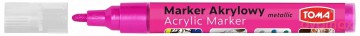 Marker akrylowy Toma różowy metaliczny