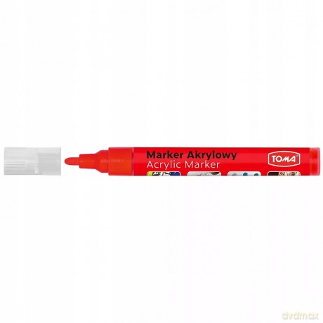 Marker akrylowy Toma TO-402 2,5 mm czerwony