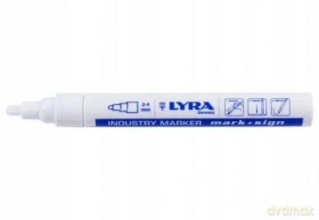 Marker budowlany Lyra 4040001 biały 2-4 mm