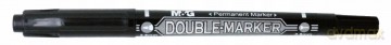 Marker dwustronny czarny 0.8mm/2.8mm M&G