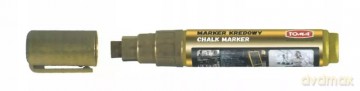 Marker Kredowy do tablic TOMA TO-291 ścięty 8x5mm złoty