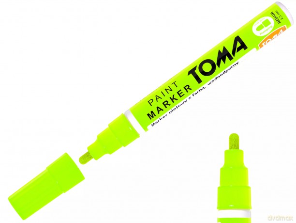 Marker olejowy, permanentny zielony Toma 1 szt.