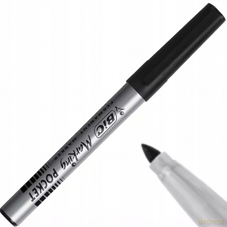 MARKER PERMANENTNY BIC FINE POCKET ECOLUTIONS nie schnie nawet bez skuwki