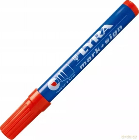 Marker permanentny czerwony LYRA 1 szt.