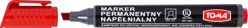 Marker permanentny czerwony Toma 1 szt.